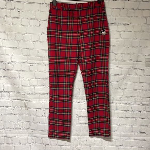 Plaid Mickey Mouse Vintage Vibe Trouser XS - Picture 3 of 16